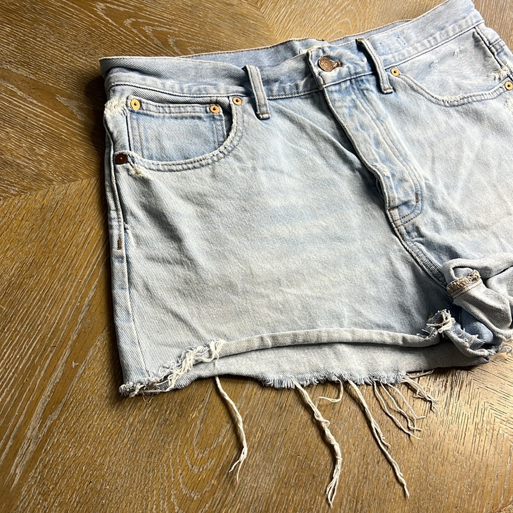 MADEWELL Relaxed Raw Hem Denim Jean Short 29 - Picture 4 of 11